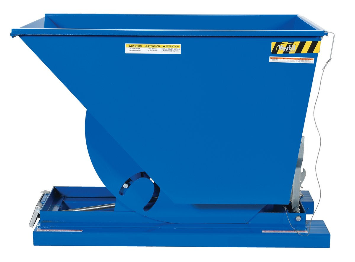 3/4 Cubic Yard Self-Dumping Steel Hopper w/Bump Release & 6,000-lbs Capacity