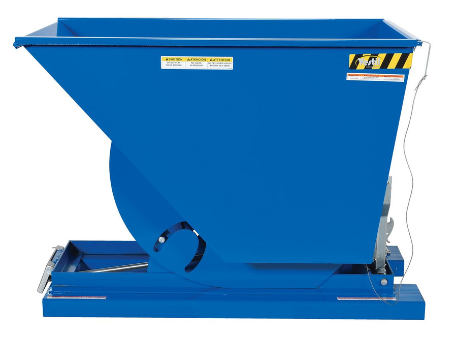 3/4 Cubic Yard Self-Dumping Steel Hopper w/Bump Release & 6,000-lbs Capacity