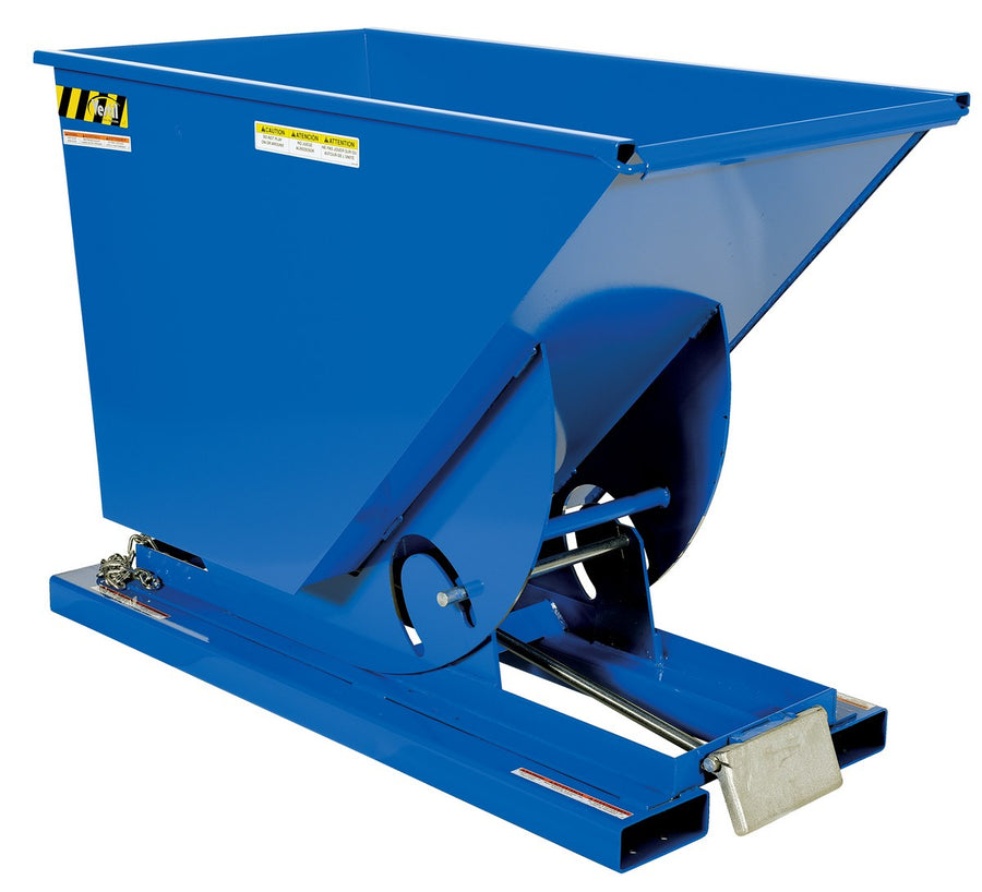 3/4 Cubic Yard Self-Dumping Steel Hopper w/Bump Release & 2,000-lbs Capacity