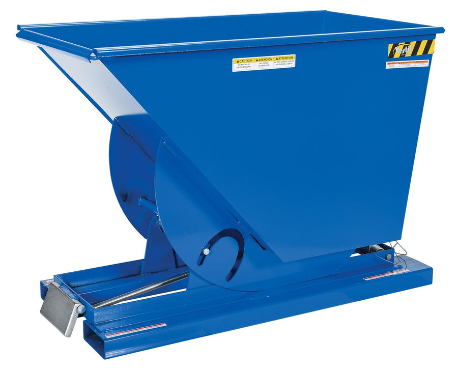 3/4 Cubic Yard Self-Dumping Steel Hopper w/Bump Release & 2,000-lbs Capacity