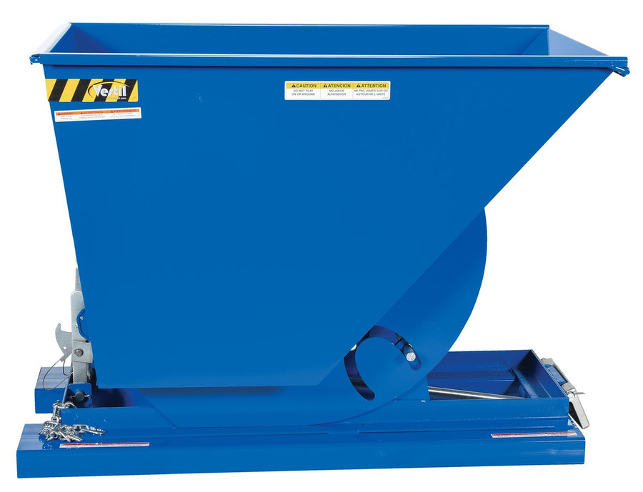 3/4 Cubic Yard Self-Dumping Steel Hopper w/Bump Release & 2,000-lbs Capacity