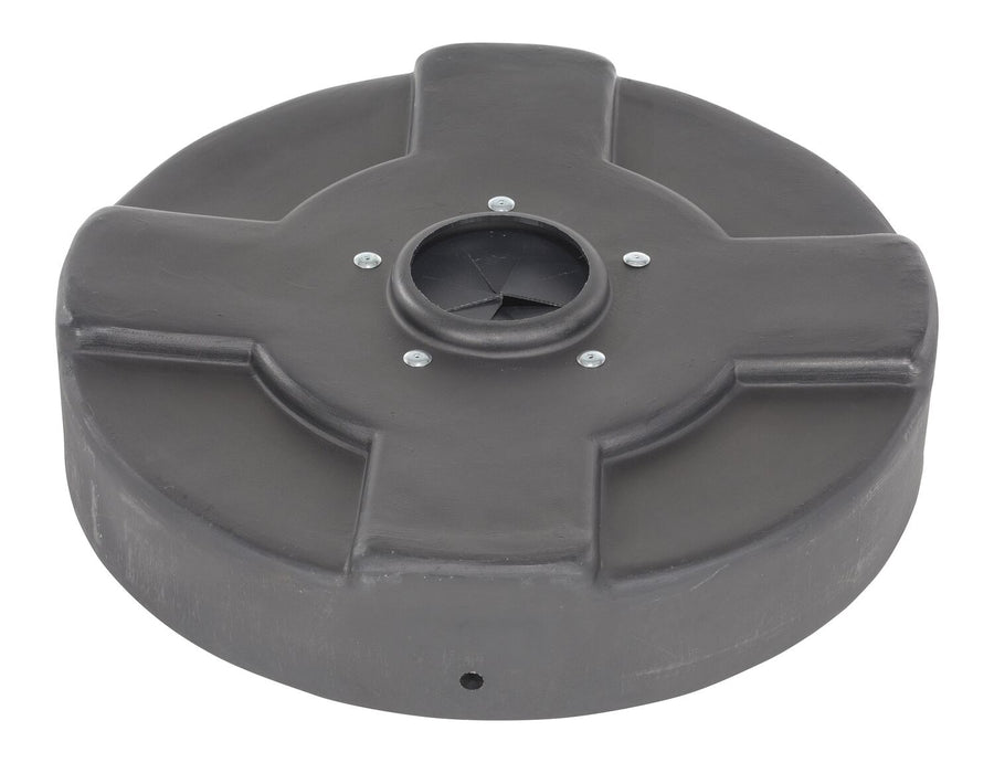 DRUM RECYC LID FLAP 30 GAL(CLOSED)BLACK