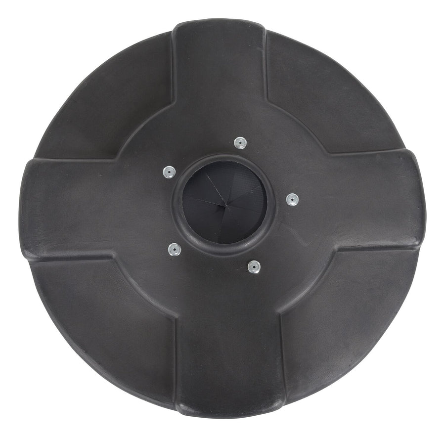 DRUM RECYC LID FLAP 30 GAL(CLOSED)BLACK