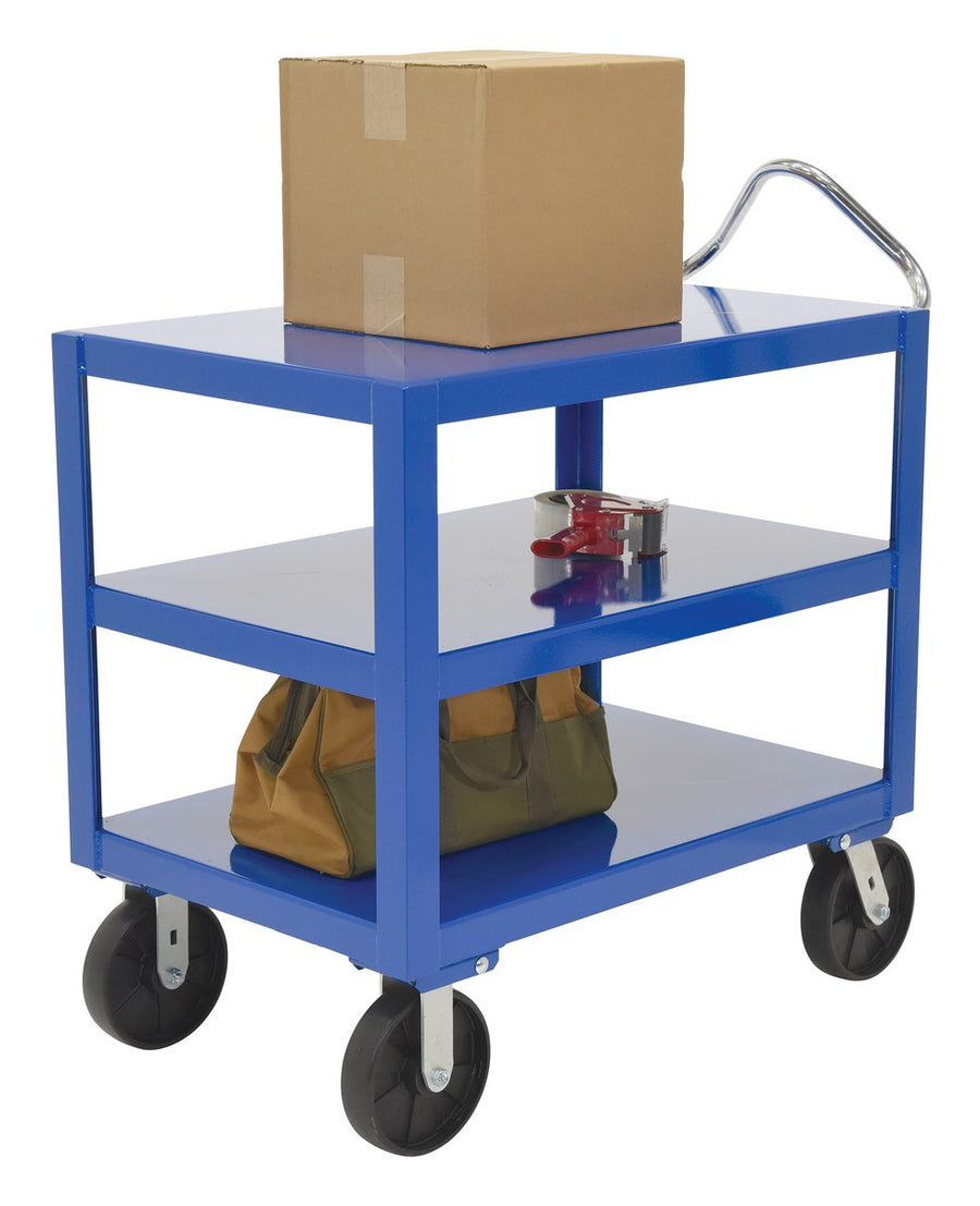 24" x 36" Extra Heavy Duty Ergo-Handle Cart w/ 3 Shelves