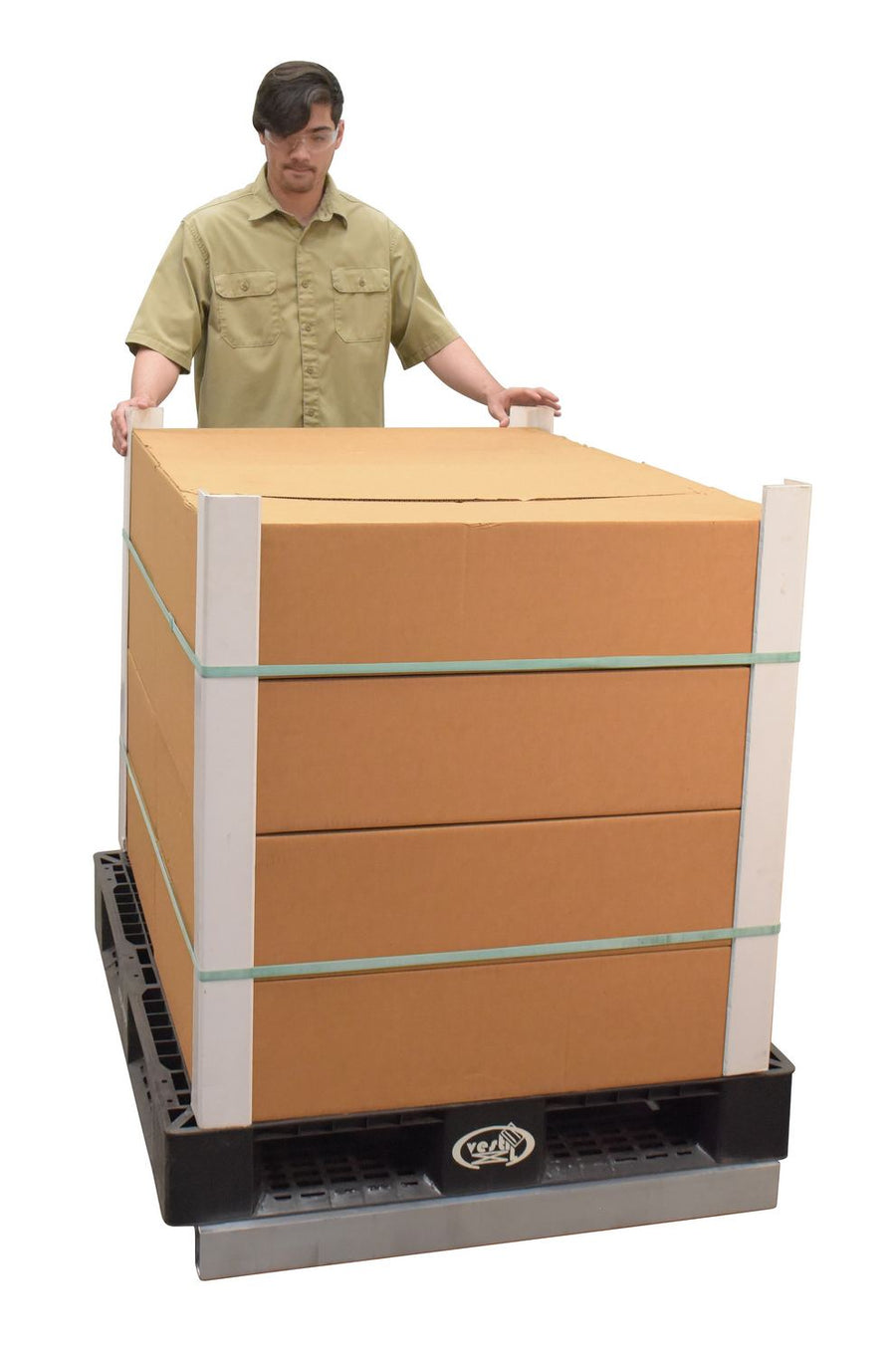 36" x 42" Aluminum Pallet Dolly w/ 6,000-lbs Capacity