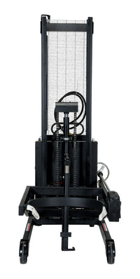 Thumbnail for Steel Air Powered Drum Lifter/Rotator/Transporter 57 In. x 31 In. x 85 In. 550 Lb. Cap Black/Yellow
