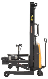 Thumbnail for Steel DC Powered Drum Lifter/Rotator/Transport 61 In x 36-1/4 In. x 88 In. 550 Lb. Cap Black/Yellow