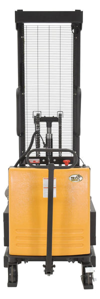 Thumbnail for Steel DC Powered Drum Lifter/Rotator/Transport 61 In x 36-1/4 In. x 88 In. 550 Lb. Cap Black/Yellow