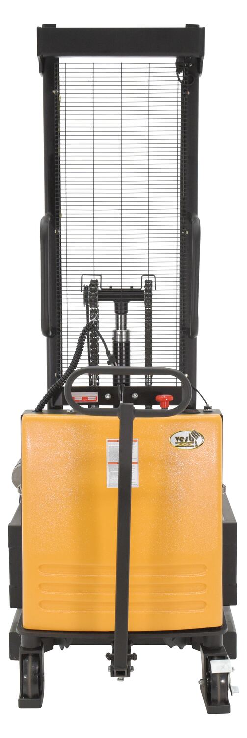 Steel DC Powered Drum Lifter/Rotator/Transport 61 In x 36-1/4 In. x 88 In. 550 Lb. Cap Black/Yellow