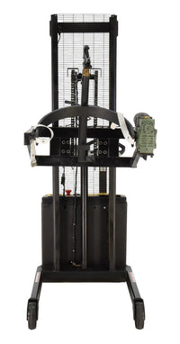 Thumbnail for Steel DC Power Drum Lifter/Rotator/Trans w Scale 34-5/8 x 61-13/16 x 85-7/16 In. 550 Lb. Cap Blk/Yel