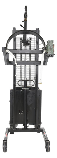Thumbnail for Steel DC Power Drum Lifter/Rotator/Transporter 61 x 36-1/4 In. x 88 In. 550 Lb. Cap Black/Yellow