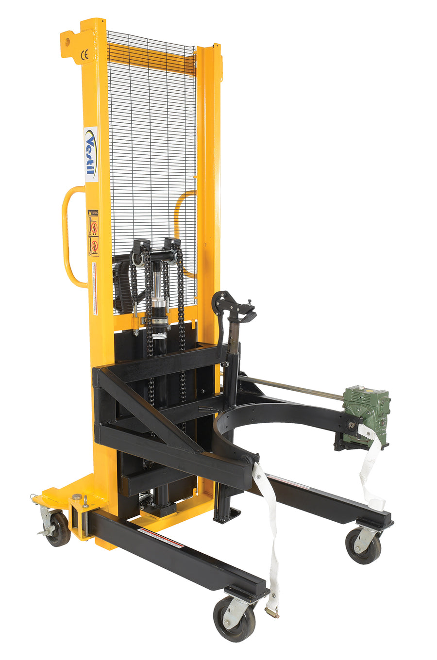 Steel Manual Drum Lifter/Rotator/Transport 51-1/2 x 34 In. x 82-5/8 In. 550 Lb. Cap Yellow/Black