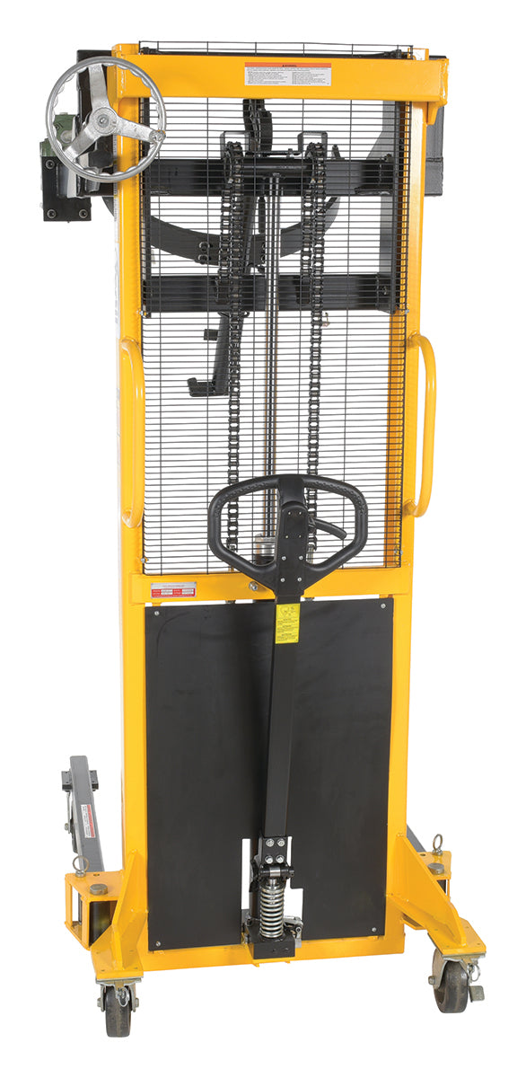Steel Manual Drum Lifter/Rotator/Transport 51-1/2 x 34 In. x 82-5/8 In. 550 Lb. Cap Yellow/Black