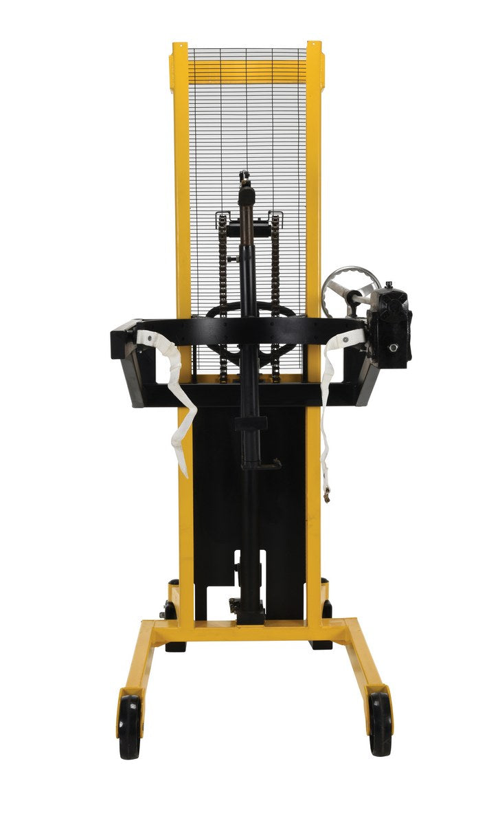 Steel Manual Drum Lifter/Rotator/Transporter 52 In. x 33 In. x 85-7/16 In. 550 Lb. Cap Yellow/Black