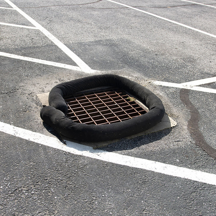 Char21™ Heavy Metal Stormwater Filter Sock, Black - 8 in. x 12 ft. (20 cm. x 3.6 m.)