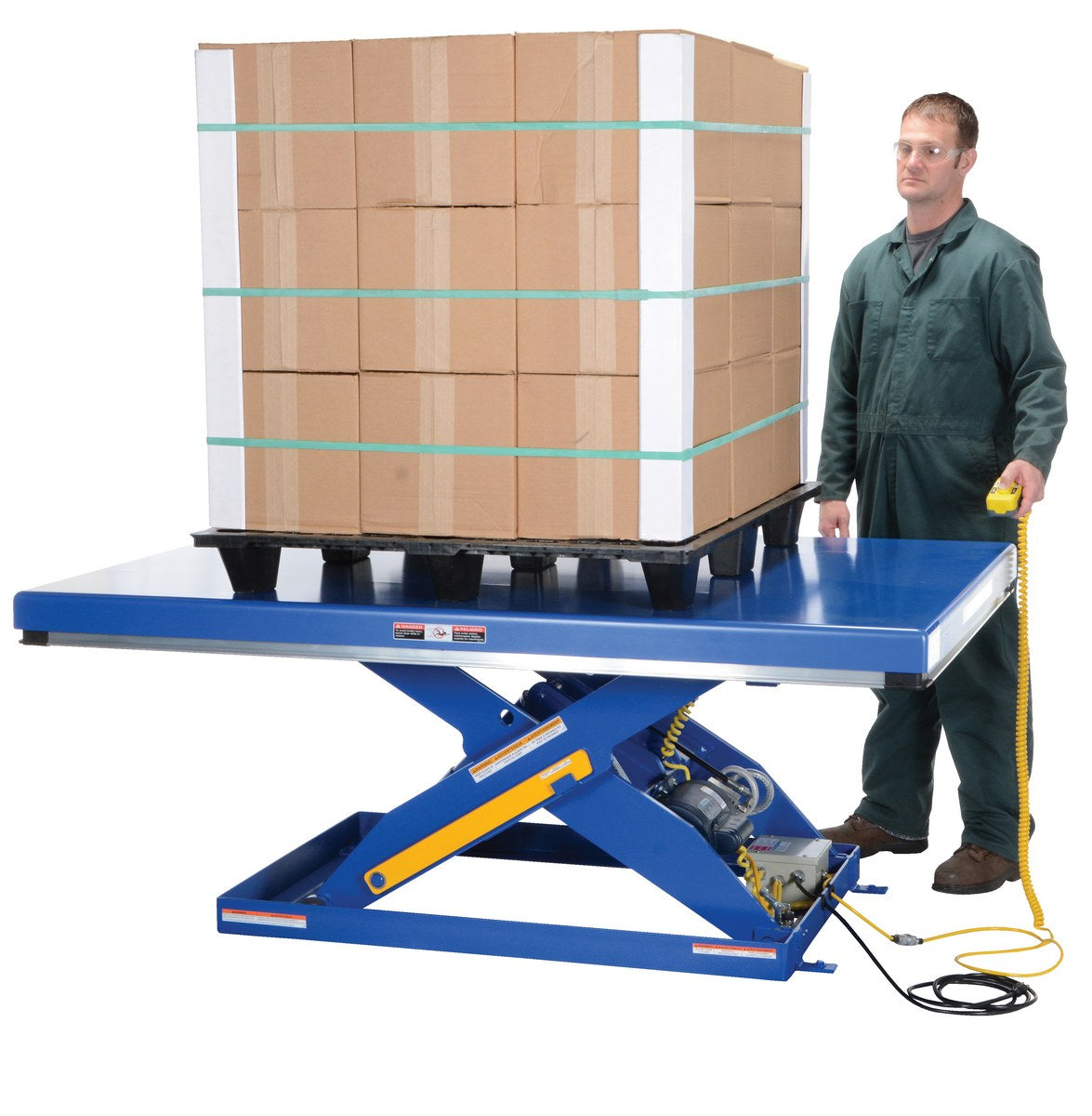 48" x 72" Electric/Hydraulic Scissor Table - 2,000-lbs Capacity