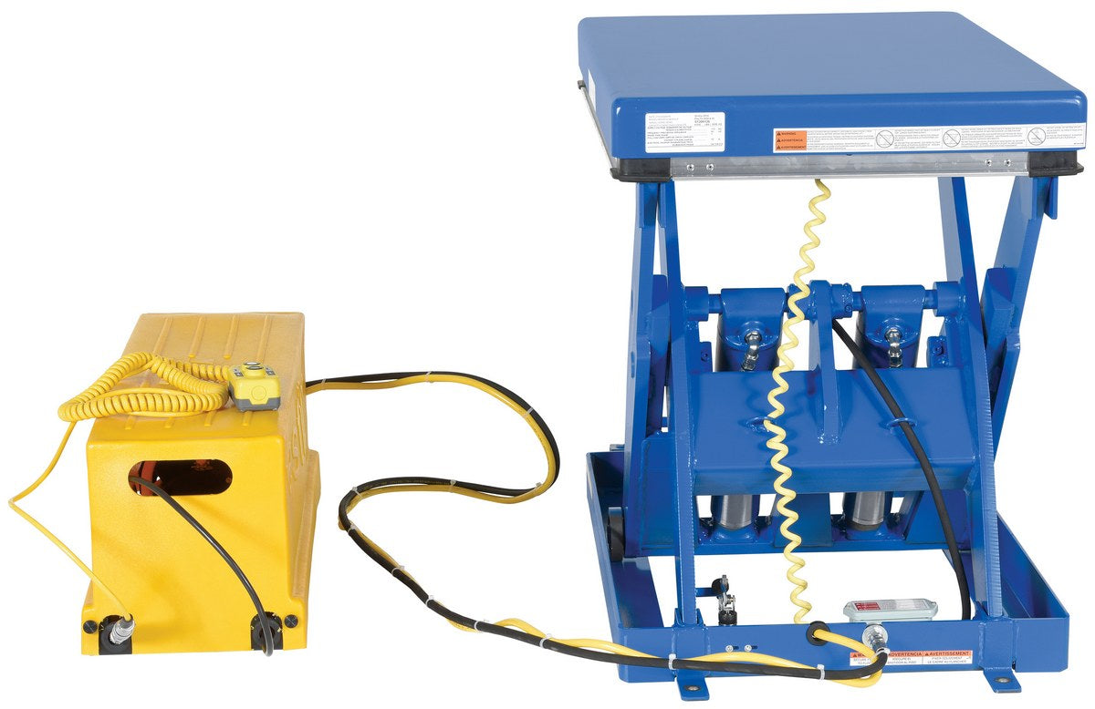 Electric/Hydraulic Shorty Scissor Table w/ 4,000-lbs Capacity