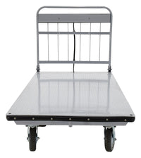 Thumbnail for Steel Electric Material Handling Cart No Sides 36 In. x 72 In. 2000 Lb. Capacity Gray