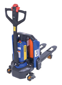Thumbnail for Steel Fully Powered Electric Pallet Truck 15 In. x 32 In. 3,300 Lb. Capacity Black