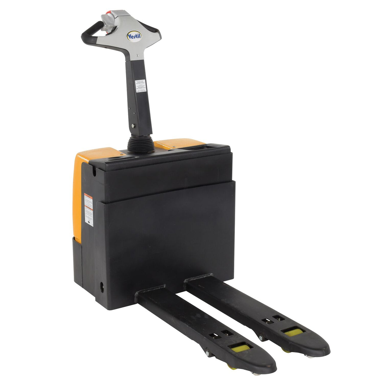 Steel Fully Powered Electric Pallet Truck 20 In. x 47 In. 3,300 Lb. Capacity Black