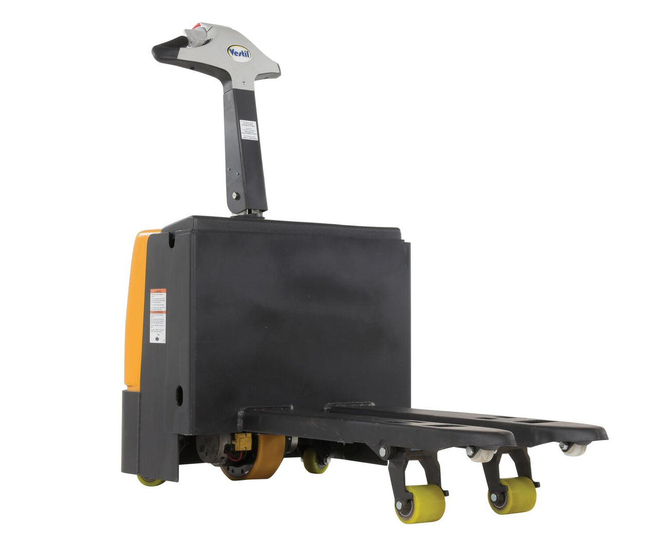Steel Fully Powered Electric Pallet Truck 20 In. x 47 In. 3,300 Lb. Capacity Black