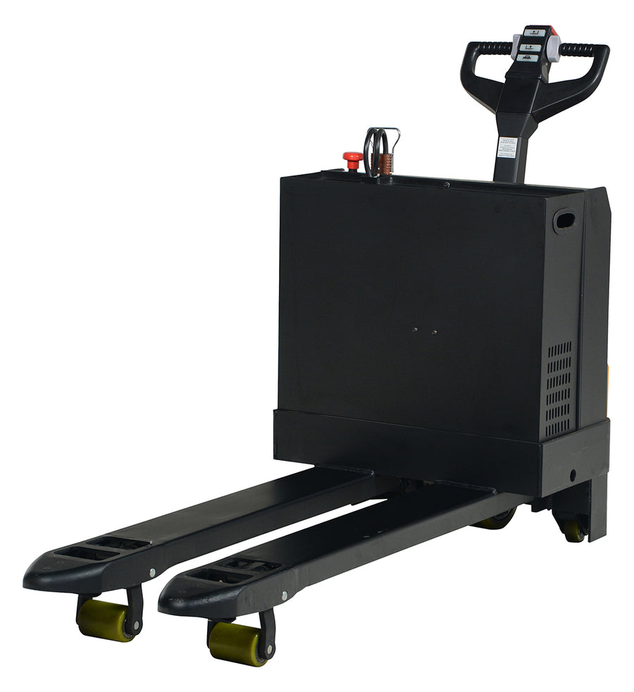 Steel Fully Powered Electric Pallet Truck 20 In. x 48 In. 4,500 Lb. Capacity Black