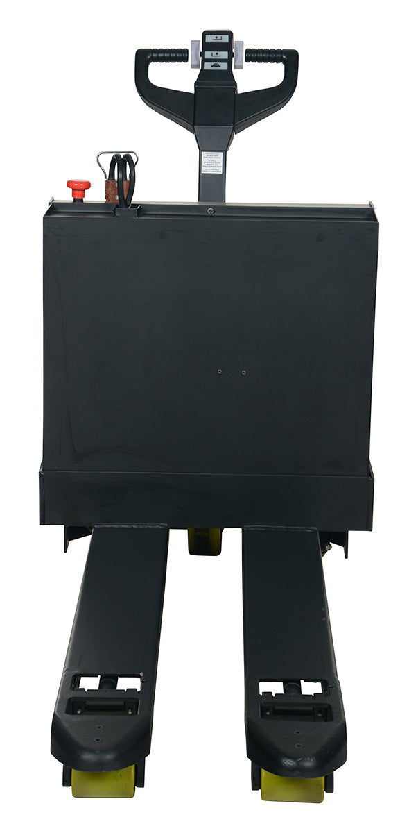 Steel Fully Powered Electric Pallet Truck 20 In. x 48 In. 4,500 Lb. Capacity Black