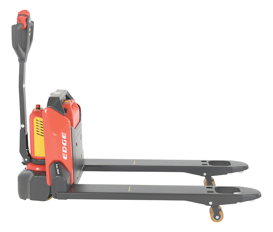 Steel Electric Pallet Truck 27 In. x 45 In. 3300 Lb. Capacity Black/Red