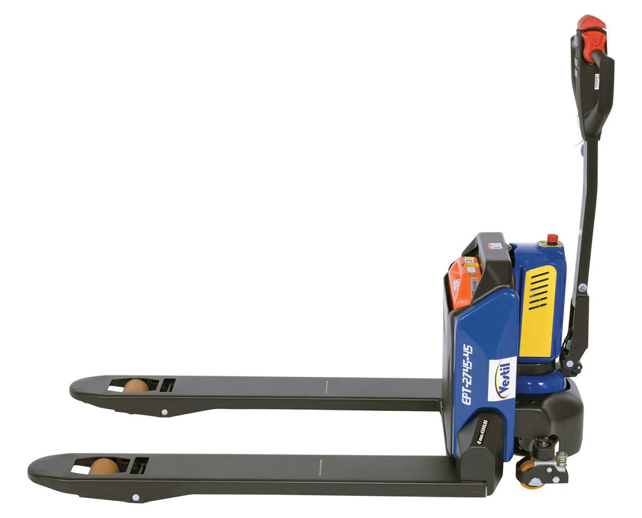 Steel Electric Pallet Truck 27 In x 45 In 4,500 Lb. Capacity Black/Red