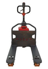 Thumbnail for Steel Electric Pallet Truck 27 In. x 48 In. 2600 Lb. Capacity Black/Red