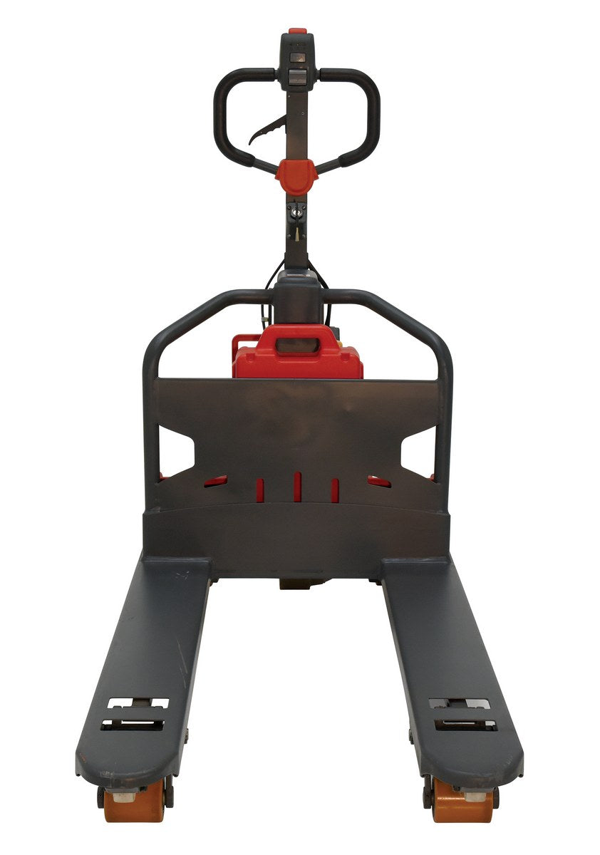Steel Electric Pallet Truck 27 In. x 48 In. 2600 Lb. Capacity Black/Red