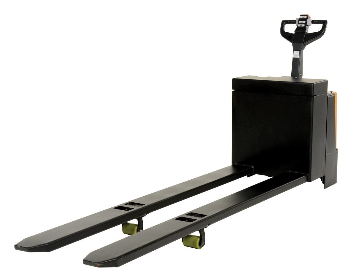 Steel Electric Pallet Truck with AGM Batteries 27 In. x 96 In. 4500 Lb. Capacity