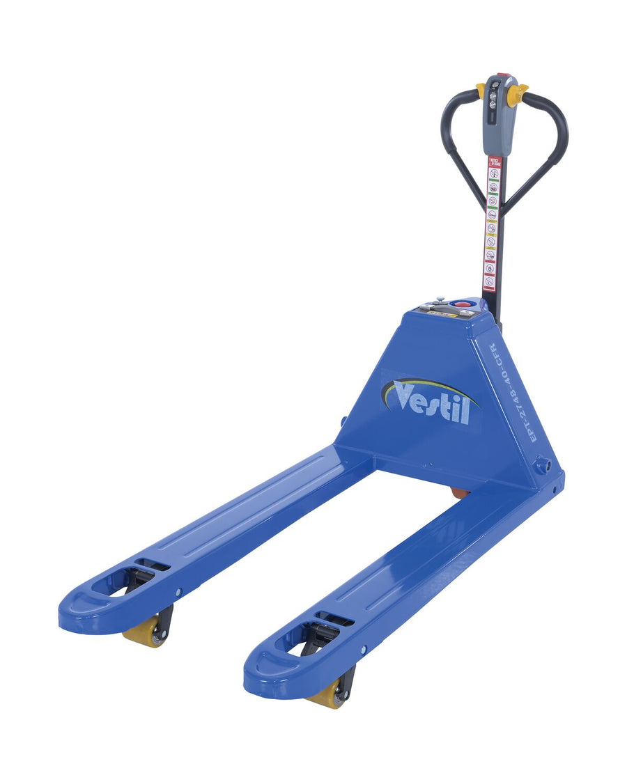 Steel Electric Pallet Truck Cold Freezer Room 63-7/8 In. x 27 In. x 46 In. 4000 Lb. Capacity Blue