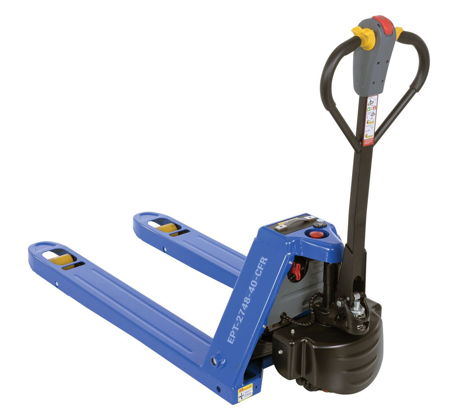 Steel Electric Pallet Truck Cold Freezer Room 63-7/8 In. x 27 In. x 46 In. 4000 Lb. Capacity Blue