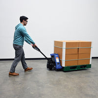 Thumbnail for Steel Electric Pallet Truck Cold Freezer Room 63-7/8 In. x 27 In. x 46 In. 4000 Lb. Capacity Blue