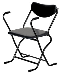 Thumbnail for FOLDING ARM CHAIR BLACK