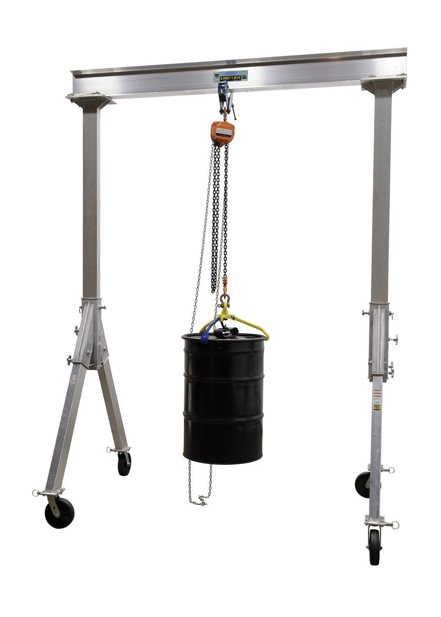 FIXED ALUM GANTRY CRANE 8' 4000#