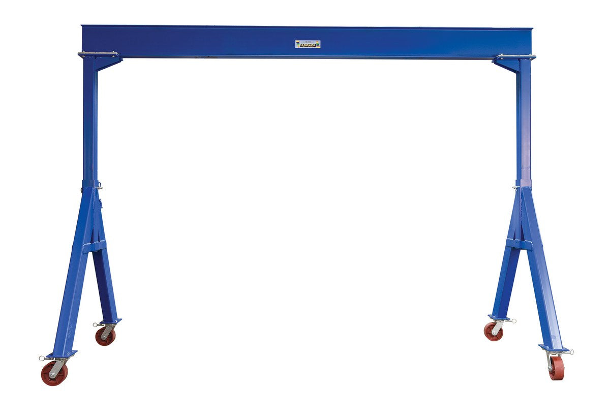 10,000-lbs Capacity Fixed height Steel Gantry Crane - 10'/10' Length/Height