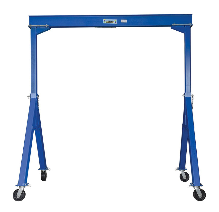 8,000-lbs Capacity Fixed height Steel Gantry Crane - 10'/10' Length/Height