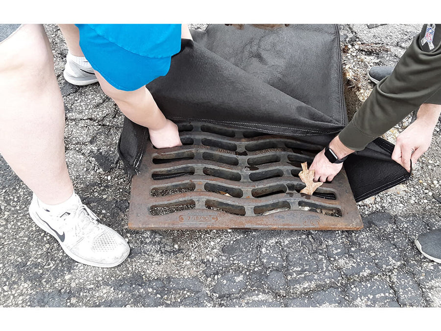 Grate Guardian, Above-Grate Filter, Black - 42x42 (106x106) LxW in. (cm.)