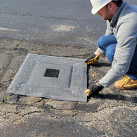 Thumbnail for Oil-Absorbing Grate Guardian, Spilltration® Material, Above-Grate Filter, Gray - 30x30 (76.2x76.2) LxW in. (cm.)