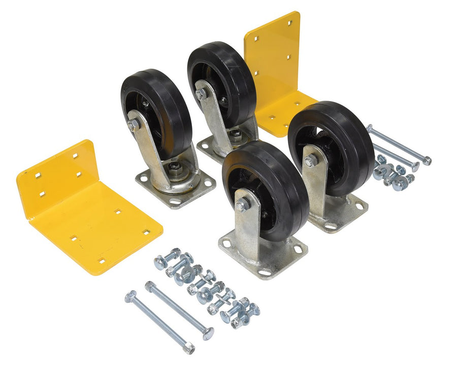 6"X2" MOLD-ON-RUBBER CASTER KIT 2400# CA