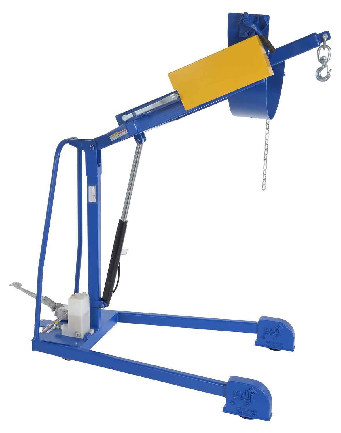 Pull Chain Portable Drum Carrier/Rotator/Boom with 72" Lift Height