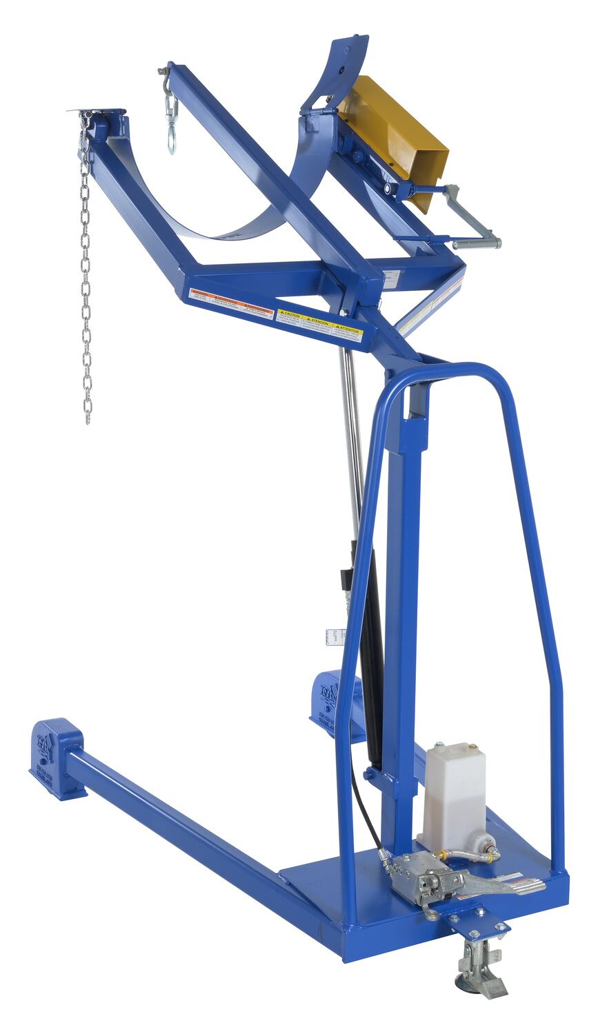 Pull Chain Portable Drum Carrier/Rotator/Boom with 72" Lift Height