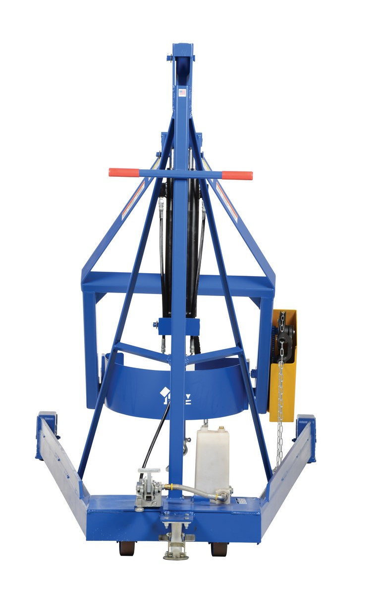 Pull Chain Portable Drum Carrier/Rotator/Boom with 96" Lift Height