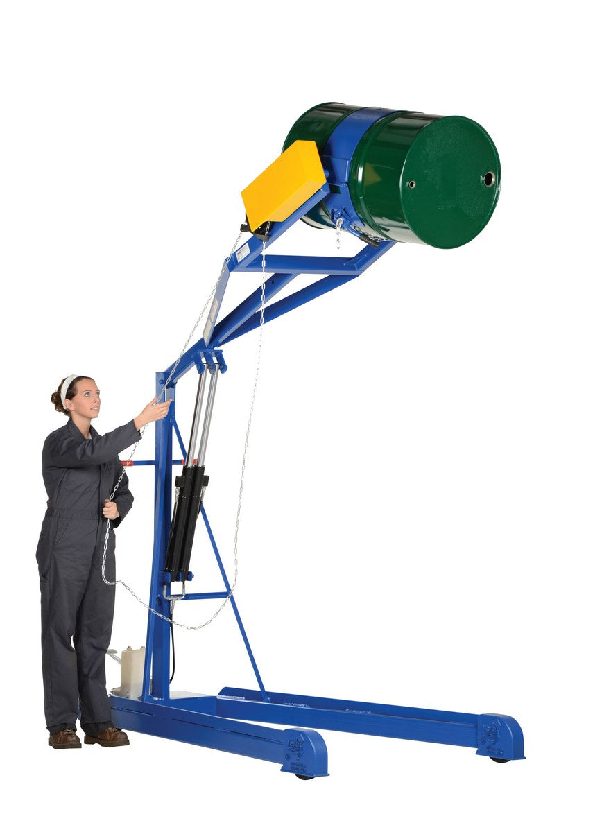 Pull Chain Portable Drum Carrier/Rotator/Boom with 96" Lift Height