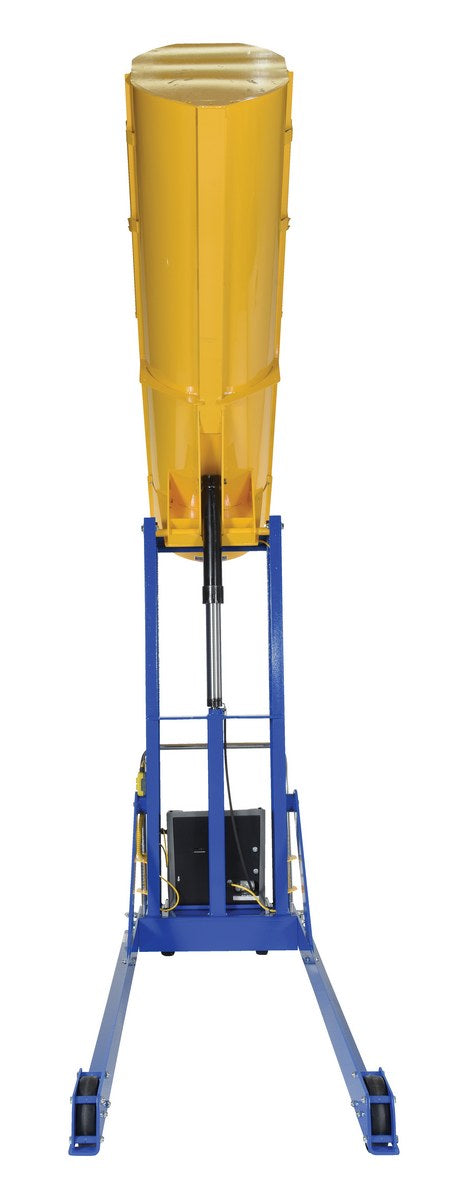 72"H Portable Hydraulic Drum Dumper w/ 1,500-lbs Capacity