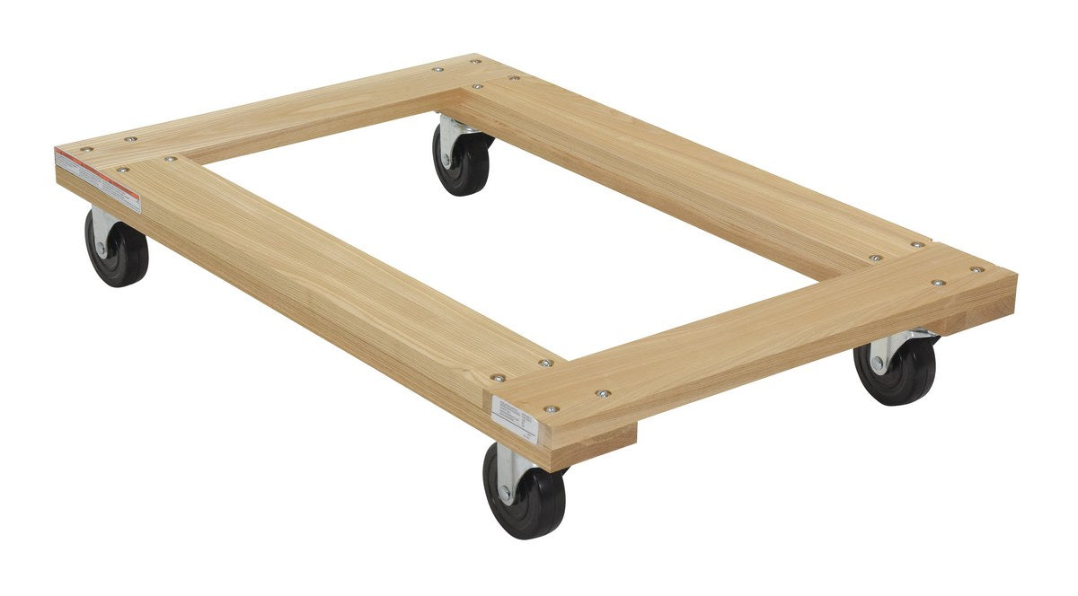 24" x 36" Flush Deck Hardwood Dolly w/ 1,200-lbs