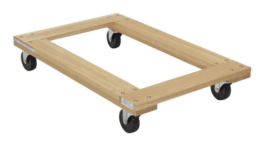 24" x 36" Flush Deck Hardwood Dolly w/ 1,200-lbs
