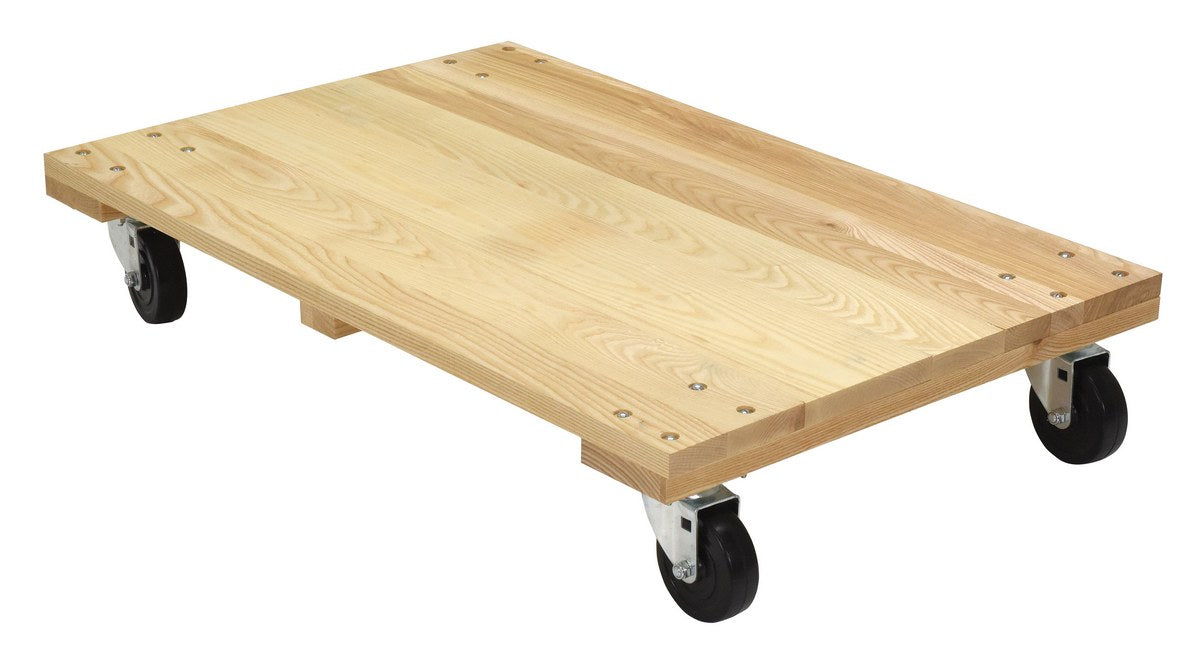 24" x 36" Solid Deck Hardwood Dolly w/ 1,200-lbs